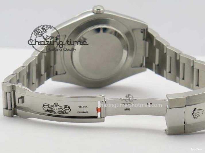 MiroTime 0213 Datejust II 116334 SS 41mm Sliver Gray Dial Sticks Markers On SS Bracelet A Cozy 3892